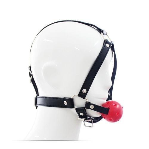 Tête En Cuir Pu Sfp Bondage, Bouche Ouverte, Retenue De Bâillon, Bo... on Productcaster.