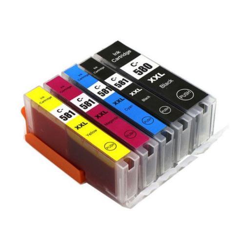 PGI-580 CLI-581 XXL Pack de 5 Cartouches d'encre Compatible (Pgbk/N... on Productcaster.