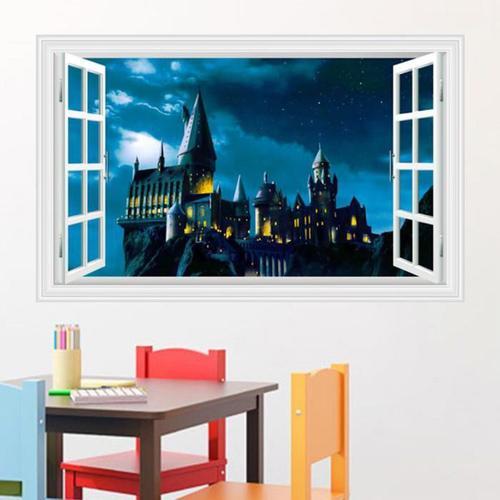 Autocollants muraux 3D Windows Harry Harry Potter Stickers muraux m... on Productcaster.