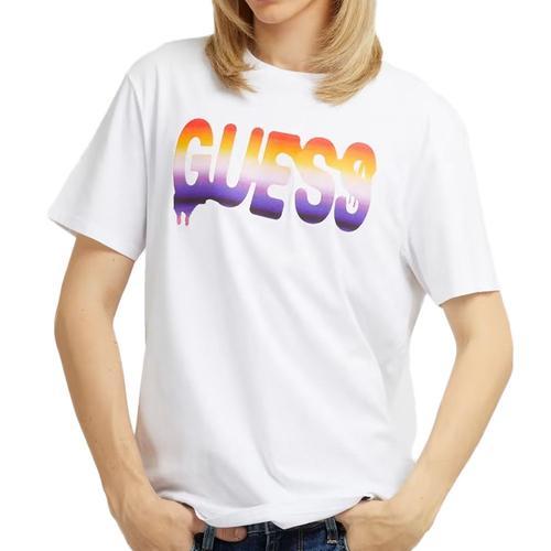 T-Shirt Blanc Femme Guess Ombre on Productcaster.