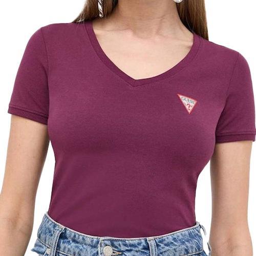 T-Shirt Violet Femme Guess Mini Triangle on Productcaster.