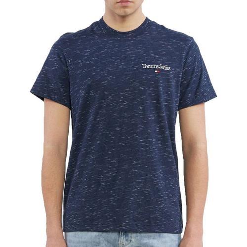 T-Shirt Marine Homme Tommy Hilfiger Heathered on Productcaster.