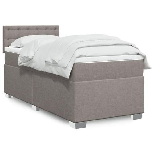 Prolenta Premium - Sommier à lattes de lit avec matelas Taupe 90x19... on Productcaster.