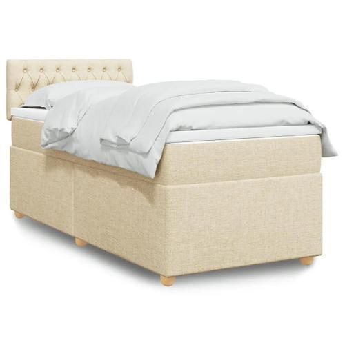 Prolenta Premium - Sommier à lattes de lit avec matelas Crème 90x20... on Productcaster.