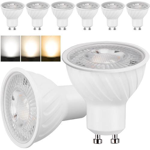 Lot De 8 Ampoules Led Gu10 Blanc Chaud 5 W, 3 Températures De Coule... on Productcaster.