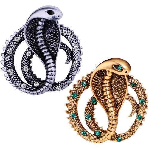 Cobra Serpent Broche Égyptien Strass Broche Et Alliage De Zinc Vint... on Productcaster.