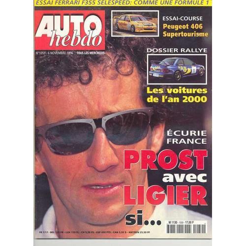 Auto Hebdo N° 1059 : Prost Avec Ligier/Dossier Rallye/Peugeot 406 on Productcaster.