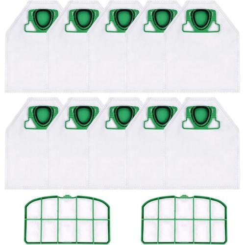 Lot De 10 Sacs D'Aspirateur Pour Vorwerk Kobold Vk200 Fp200 Et 2 Fi... on Productcaster.