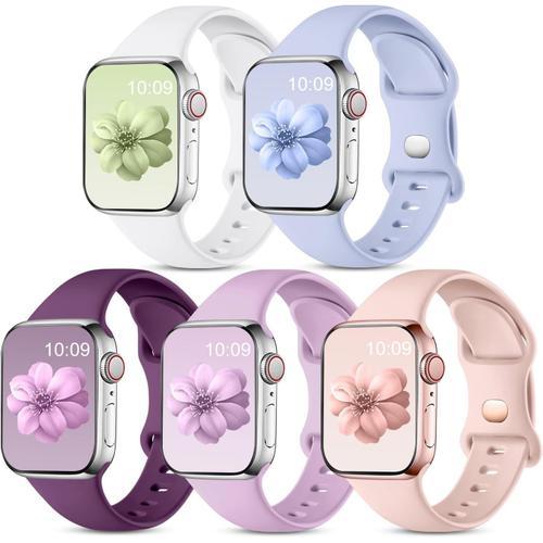 5pack Bracelets Compatible Avec Apple Watch Bracelet 41mm 38mm 40mm... on Productcaster.