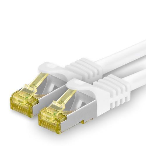 Câble Réseau Cat.7 1 M Blanc 1 Pièce Câble Ethernet Cat7 Câble Rése... on Productcaster.