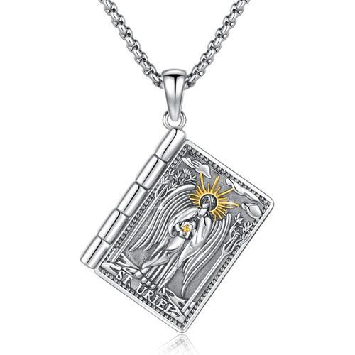 Collier Saint Patron En Argent Sterling 925 - Médailles Sacrées - -... on Productcaster.