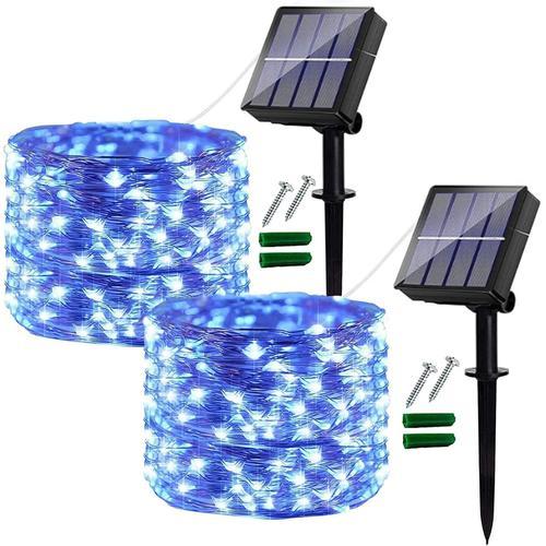 Lot De 2 Solaire Exterieur, 120Led 12M / 40Ft Guirlande Guinguette ... on Productcaster.