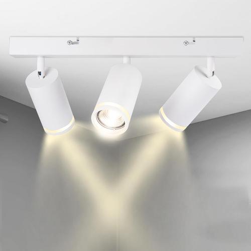 Plafonnier Led 3 Spot, Luminaire Plafonnier Orientables 3 Gu10 Spot... on Productcaster.