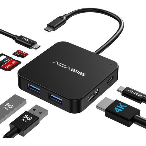 Hub Usb C, Adaptateur Multiport Usb C 7 En 1 Vers Hdmi, 4K Hdmi,100... on Productcaster.