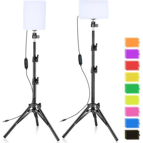 Eclairage Video Led 2-Pack Usb Lumière Photo 6500K Key Light Avec 9... on Productcaster.