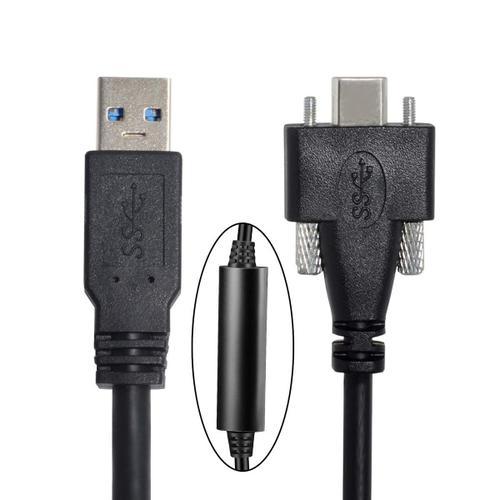 Câble De Données Usb 3.1 De Type C À Double Vis De Verrouillage Sur... on Productcaster.