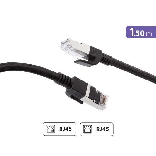 Câble Ethernet RJ45 Tressé Double Blindage S/FTP Mâle/Mâle 10m Forc... on Productcaster.