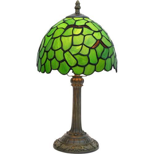 Lampe De Table En Verre Teinté Tiffany 8X8X14 Pouces Lampe De Lectu... on Productcaster.