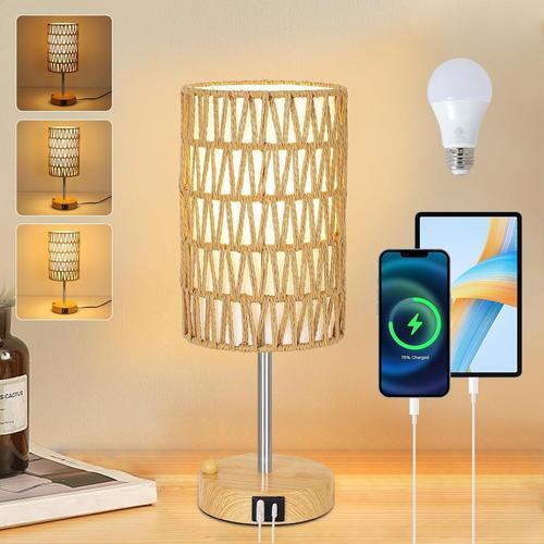 Lampe De Chevet Touch Variable, Lampe De Chevet Avec Fonction De Ch... on Productcaster.