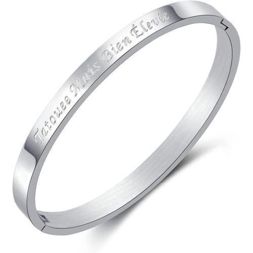 Bracelets Fin En Acier Inoxydable Message Bracelet Pour Femme Perso... on Productcaster.