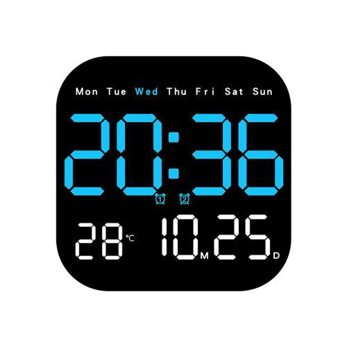 Réveil numérique LED avec télécommande,grand écran,7 ",horloge mura... on Productcaster.