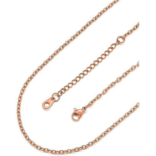 2mm Chaîne Maille Forçat Collier Femme Homme Acier Inoxydable,Chaîn... on Productcaster.