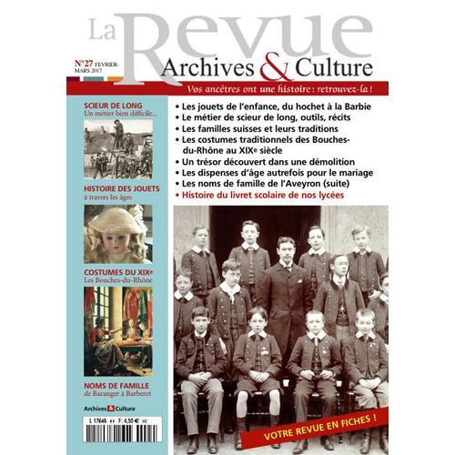 La Revue Archives Et Culture 27 on Productcaster.