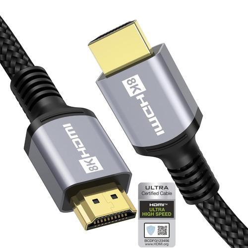 4K 8K Câble HDMI 2.1 Certifié 0,5m 48Gbps 10K 30Hz 8K 60Hz 4K 120Hz... on Productcaster.