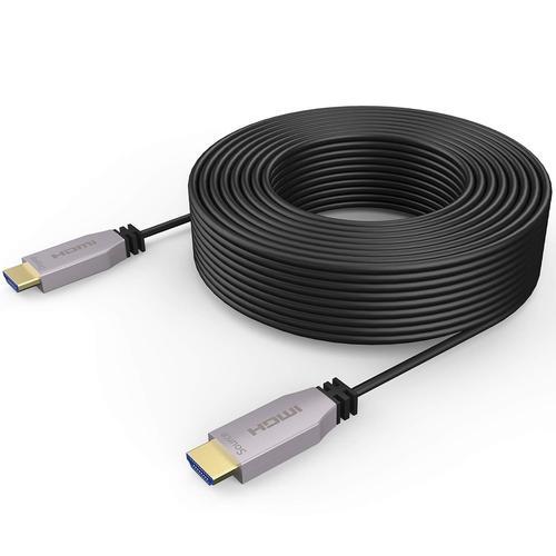 Câble HDMI fibre optique 15 m 4 K @ 60 Hz, câble HDMI 2.0b prend en... on Productcaster.