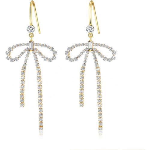 18k Bijoux Fantaisie Femme Mode Élégantes Boucles D'oreilles Incrus... on Productcaster.