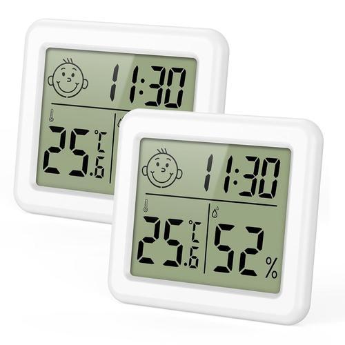 Mini Thermomètre Hygromètre Numérique Avec Écran Lcd 3,2""(3,2""),H... on Productcaster.