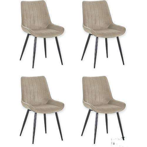 Lot De 4 Chaises De Salle À Manger Vega | Confort Et Design Pour Vo... on Productcaster.