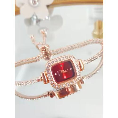 Elegant Quartz Wristwatches Luxury Bracelet Women's Watches Diamond... on Productcaster.