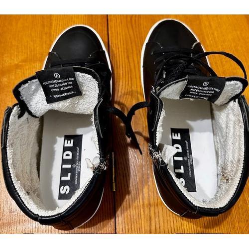 Baskets Homme Golden Goose Slide En Cuir Noir Taille 43 on Productcaster.