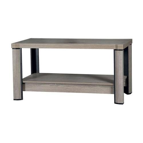 Table Basse Stanton D114, Stratifié, Angulaire, 61x60x120cm on Productcaster.