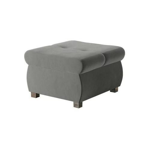 Pouf Comfivo 122, Gris, Tapisserie, 39x60x60cm on Productcaster.