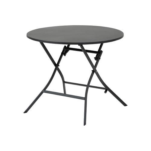 Table De Jardin Ronde Greensboro 4 Places Graphite - Hespéride on Productcaster.