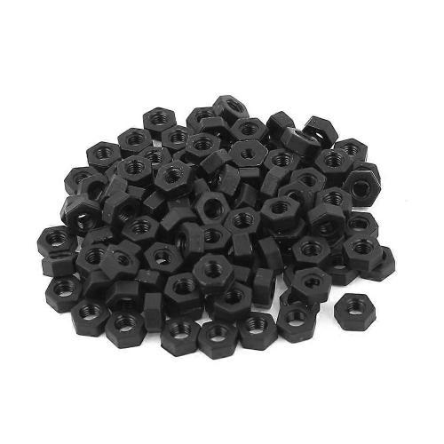 100 pcs filetage serrure vis de fixation écrous en nylon hexagonal ... on Productcaster.