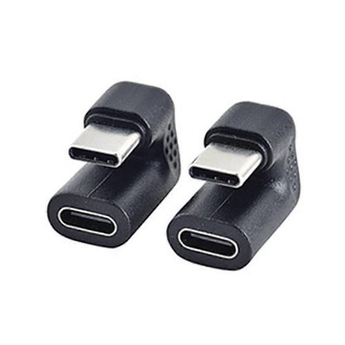 2pcs 180 degrés angle droit USB 3.1 Type C mâle à femelle USB-C con... on Productcaster.