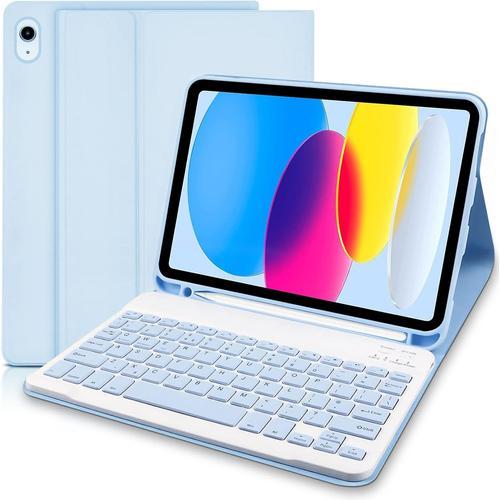 Étui Pour Ipad 10e Génération Avec Clavier 10,9"" (2022),Clavier Am... on Productcaster.