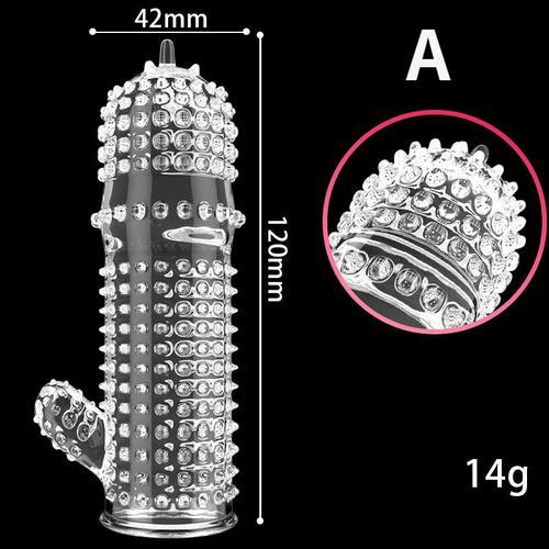 Manchon De Pénis En Cristal, Extension Douce, Réutilisable, Retarde... on Productcaster.