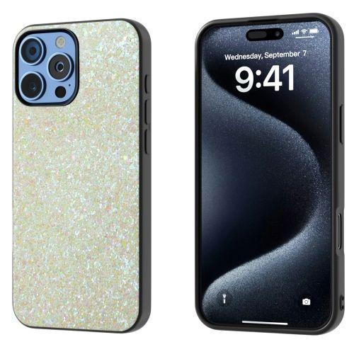 Coque À Paillettes Colorées Pour Iphone 16 Plus Avec Cadre Noir (Or) on Productcaster.