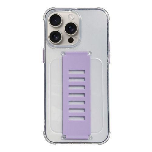 Coque Tpu Antichoc Avec Bracelet Transparent Pour Iphone 16 - Violet on Productcaster.