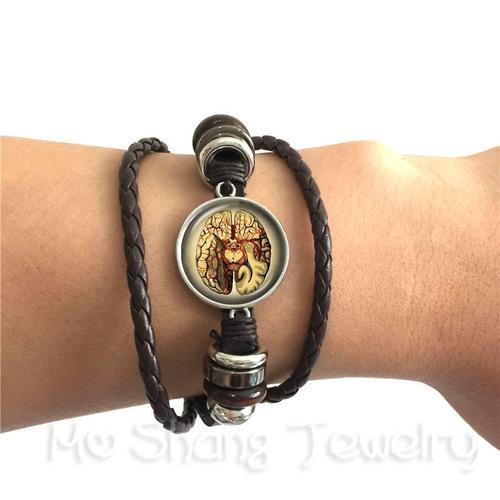 Steampunk ? Bracelet En Verre D'anatomie Humaine, Cabochon En Verre... on Productcaster.