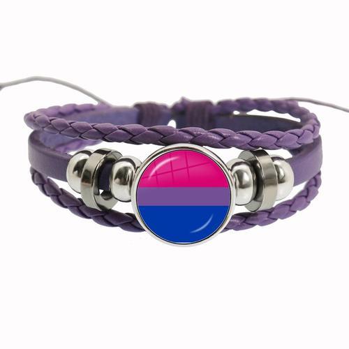 Bracelet Arc-En-Ciel Lgbt Pour Lesbiennes, Gay Pride, Bracelet Tiss... on Productcaster.