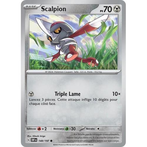 Carte Pokémon - Scalpion - 148/197 - Ev3 Flammes Obsidiennes on Productcaster.