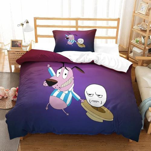 Courage The Cowardly Dog Pi¿¿Ces En Microfibre L¿¿G¿¿Re Et Douce Av... on Productcaster.