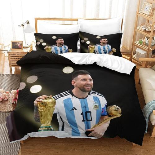 Messi Housses De Couette Ensemble De Housse De Couette D Champion D... on Productcaster.