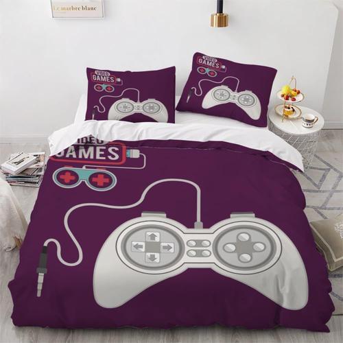 Housse De Couette Xcm Enfant D Manette De Jeu Parure De Lit Jeux ̈ ... on Productcaster.