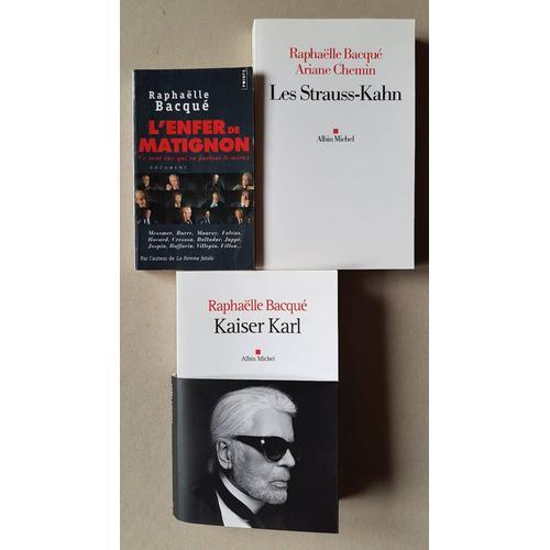 Raphaelle Bacqué - Lot De 3 Livres on Productcaster.